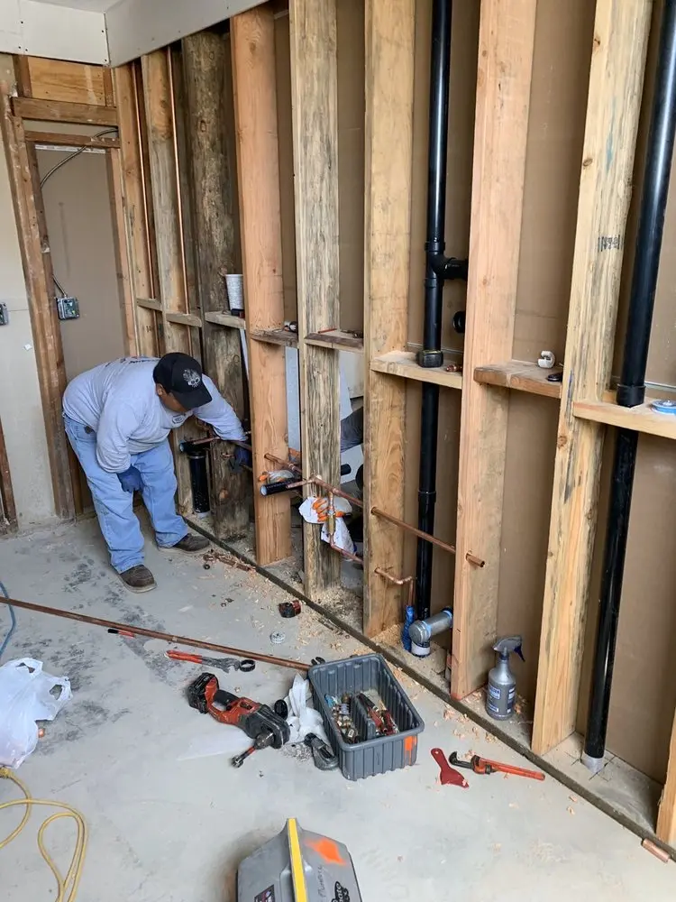 Commercial rough-in plumbing for Gas Line Repair in Plain